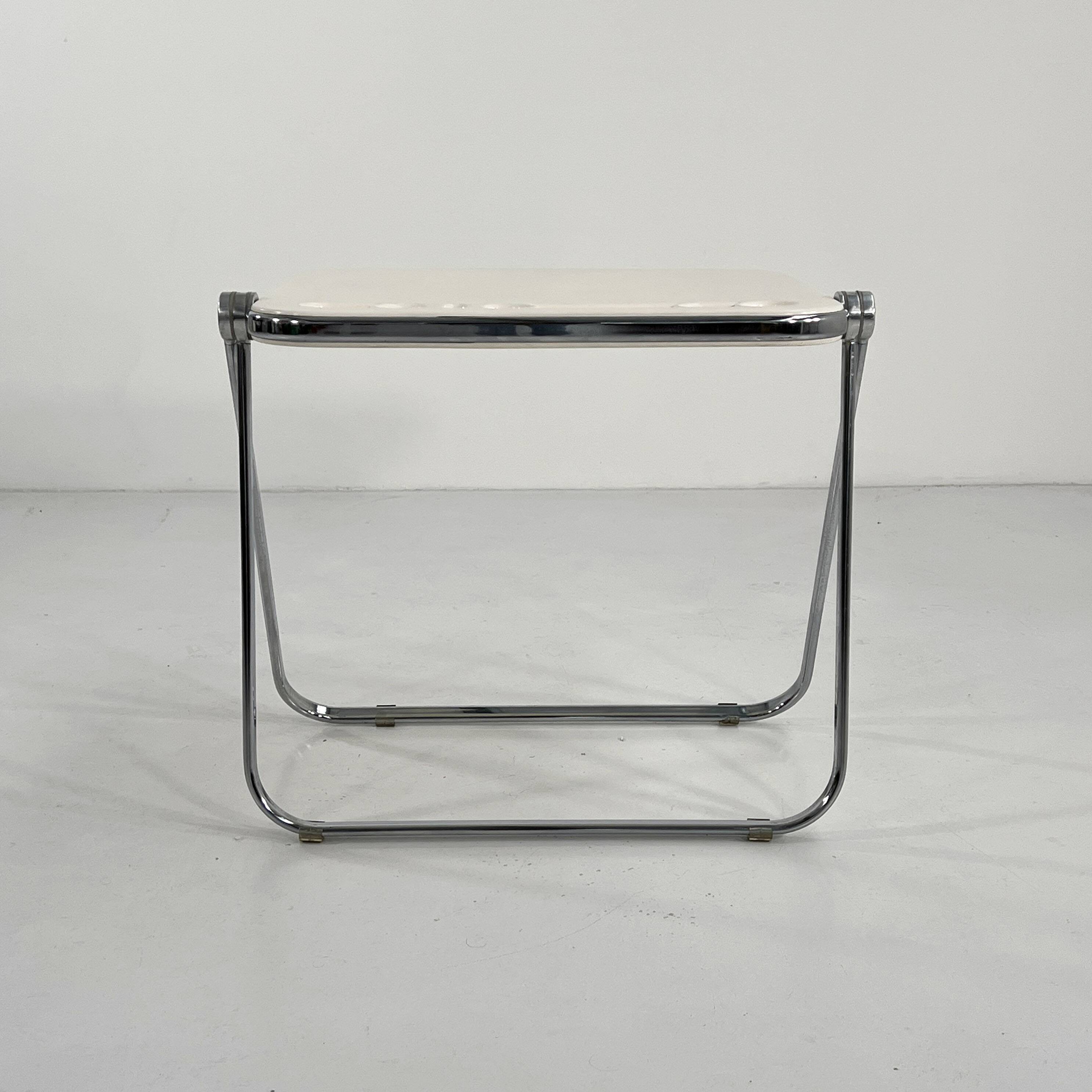 Platone white folding desk by Giancarlo Piretti for Anonima Castelli 1970