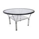 Table basse en verre industriel des années 1970