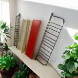 Support mural / rack vintage en fil de fer