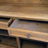 Buffet two bodies Old Furniture in solid oak, Italian rustic style