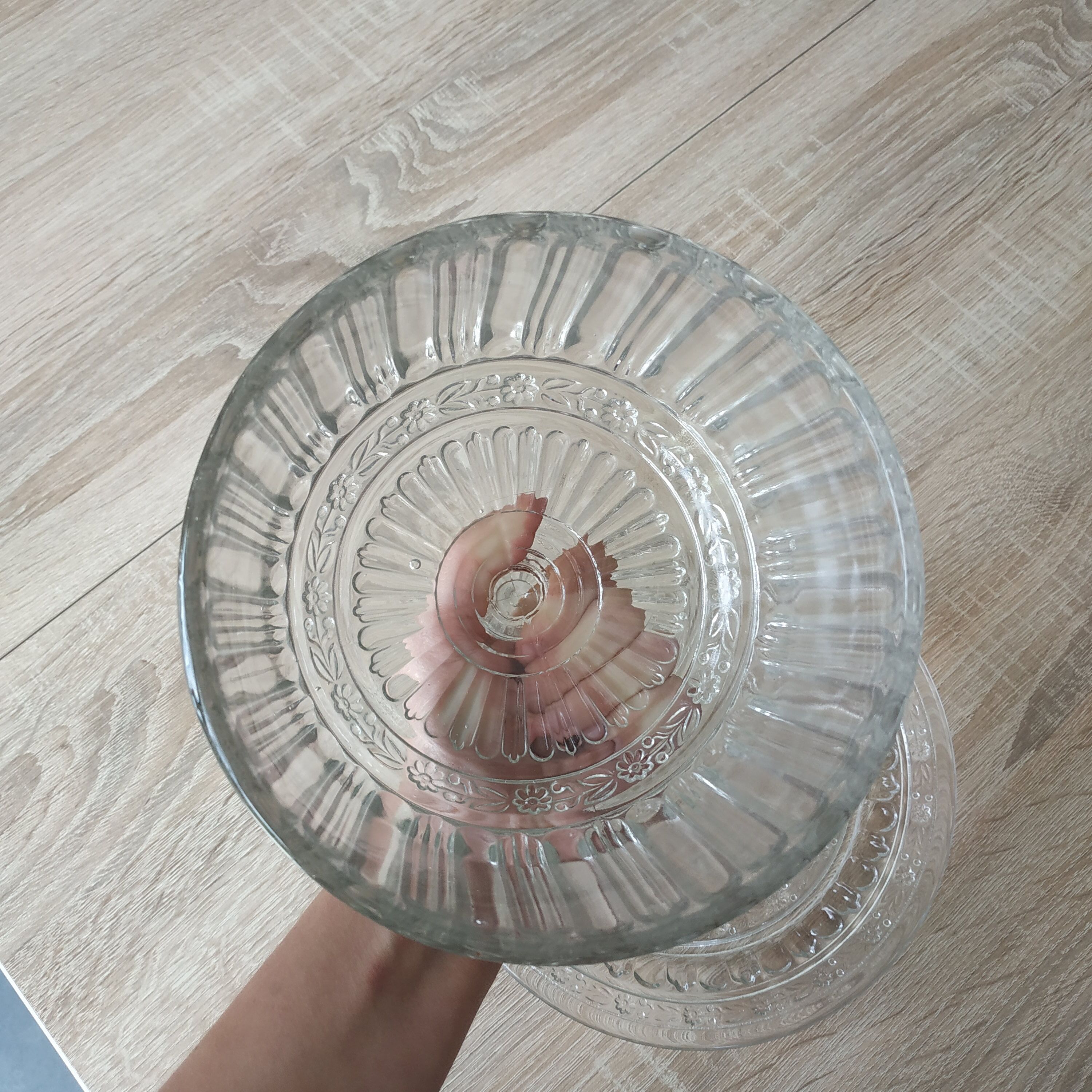 Old glass cheese bell