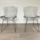 Set of chairs wire Harry Bertoia editions Knoll original 70s