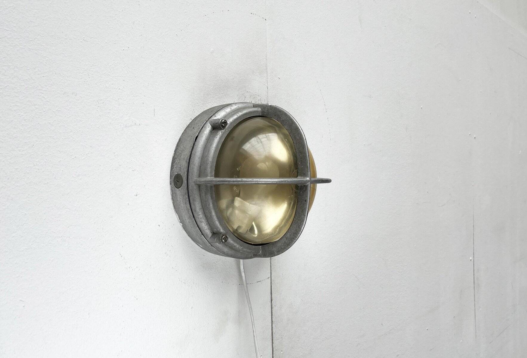 Mid-Century Danish Outdoor Metal Wall Lamp Model Skot by Lauritz Knudsen for Louis Poulsen, 1960s