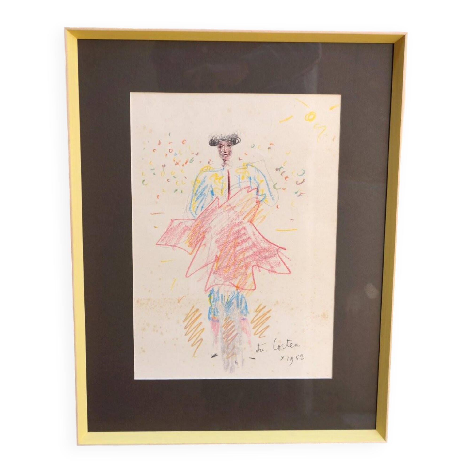 Jean Cocteau dessin Torero 1952