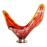 Centre de table en verre de Murano. Italie années 1970.