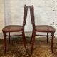 Paire de chaises bistrot Thonet estampillées
