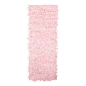 Tapis marocain en laine rose doux 3x10, 110x311 cm SK 70367