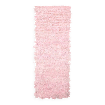 Tapis marocain en laine rose doux 3x10, 110x311 cm SK 70367