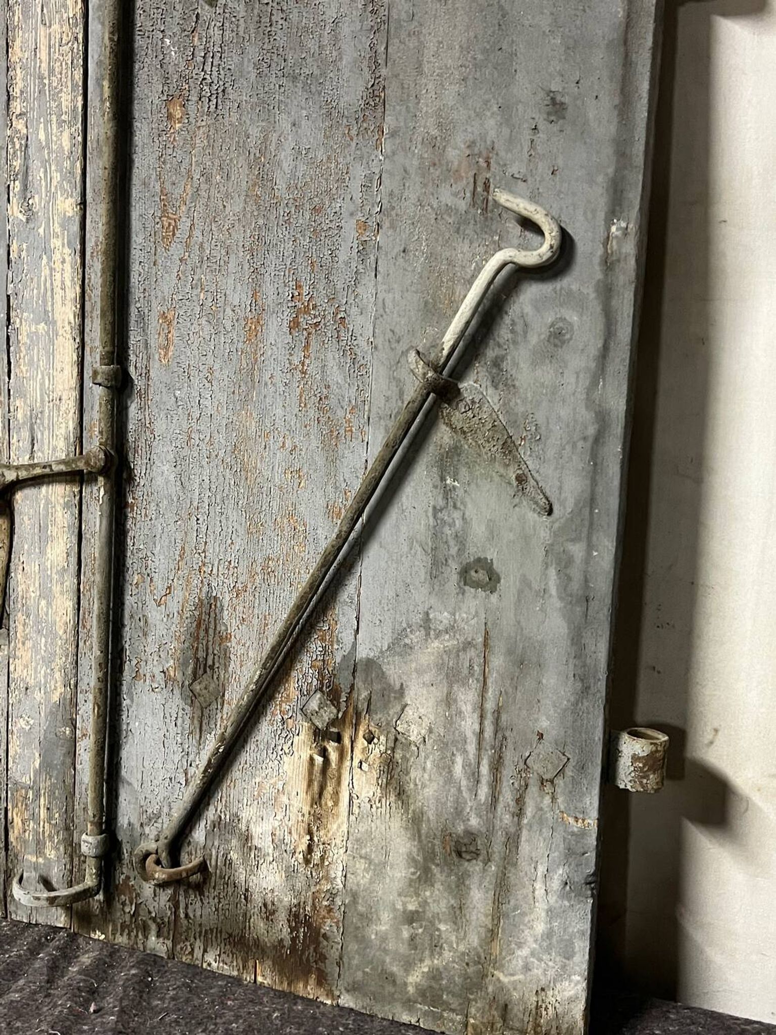 Pair of old shutters