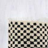 Handmade wool Berber rug 283 x 195 cm