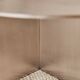Table basse feuille Monstera – Acier inox brossé – Design sculptural