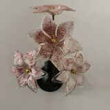 Murano floral wall lights from the 1970s