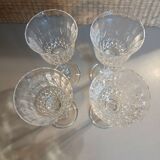4 antique stemmed glasses