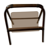 Bamboo and plexiglass magazine rack 1970