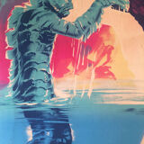 Original French poster the strange creature of the black lake, by constantin belinsky