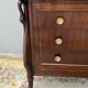 Empire style chest of drawers with gooseneck
