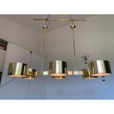 Italian Sputnik Candlestick Metal Gold Stilnovo Lelli Style
