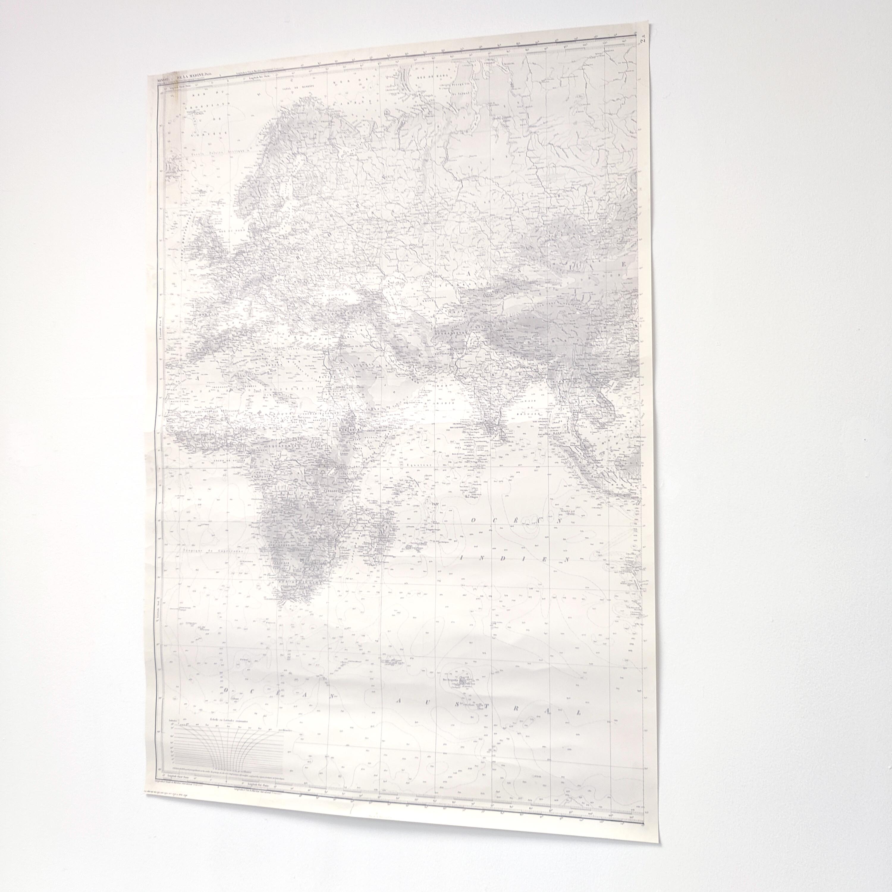 Carte de l'Europe Afrique et Asie 1939