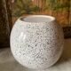 Large speckled ball vase 1980