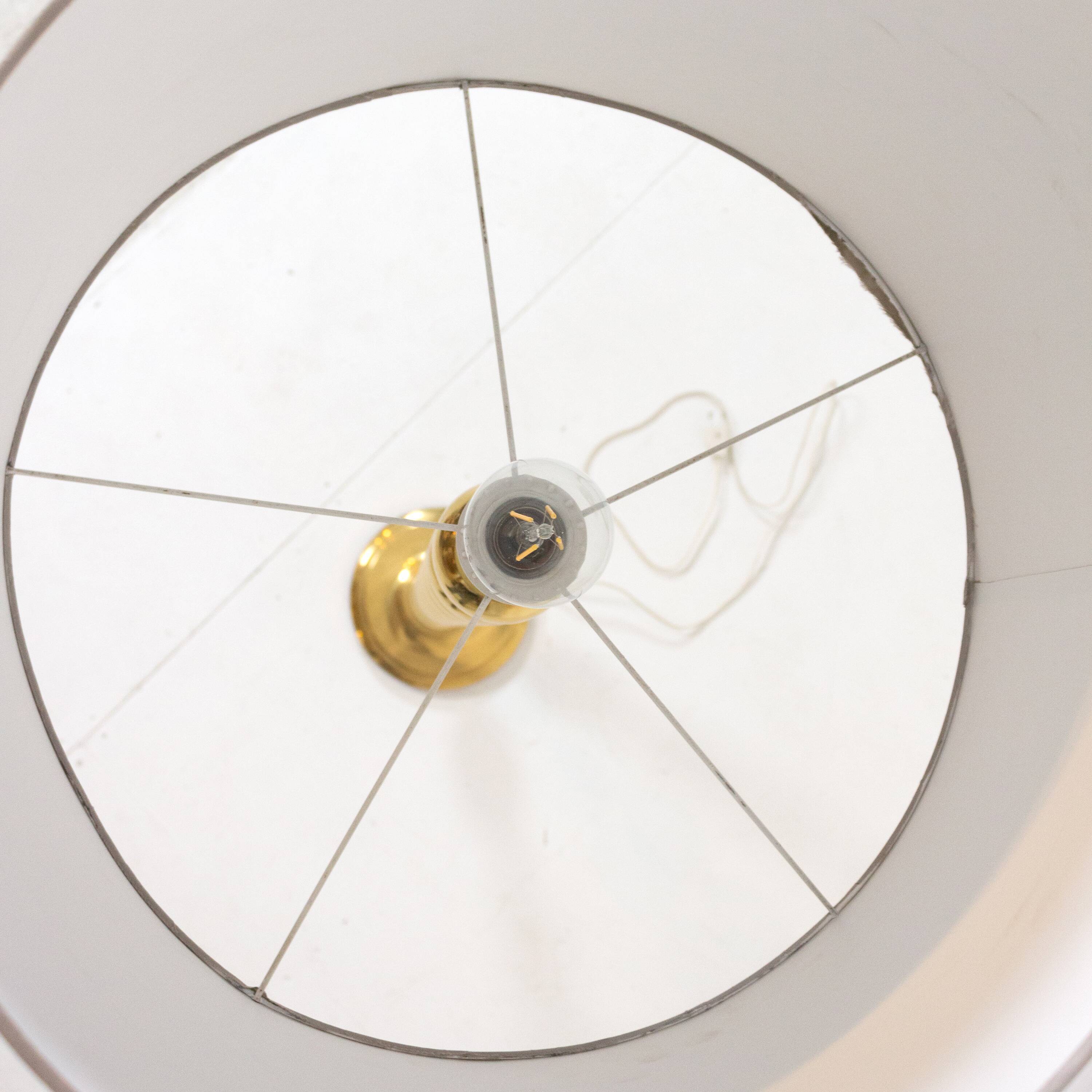 Scandinavian brass lampadair 1970