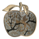 Empty pocket art deco bronze apple