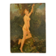 Small oil on panel, Diana 19th century