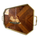 60s marquetry tray