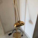 Vintage golden halogen lamppost