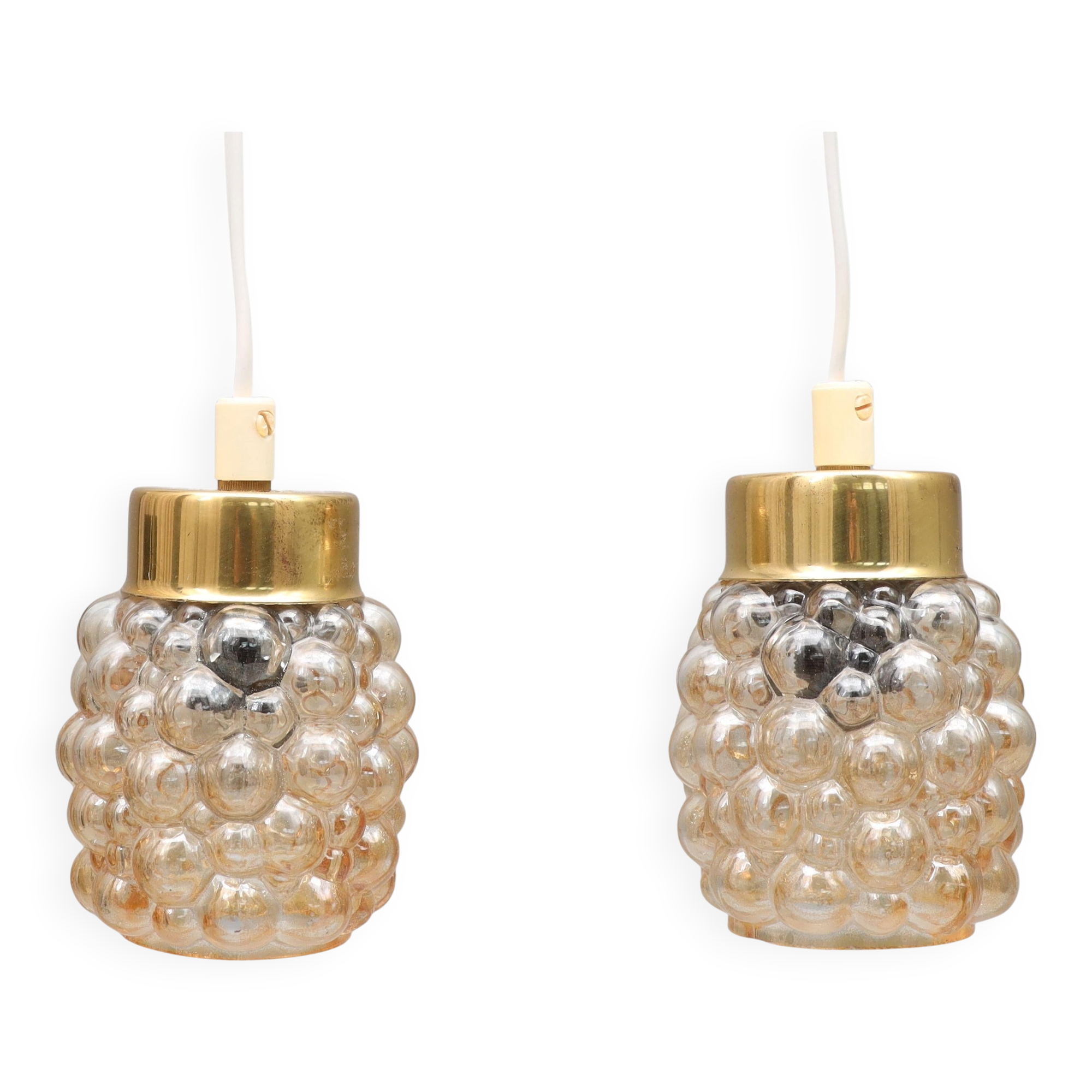 Helena Tynell bubble pendant lamp, Germany, 1960