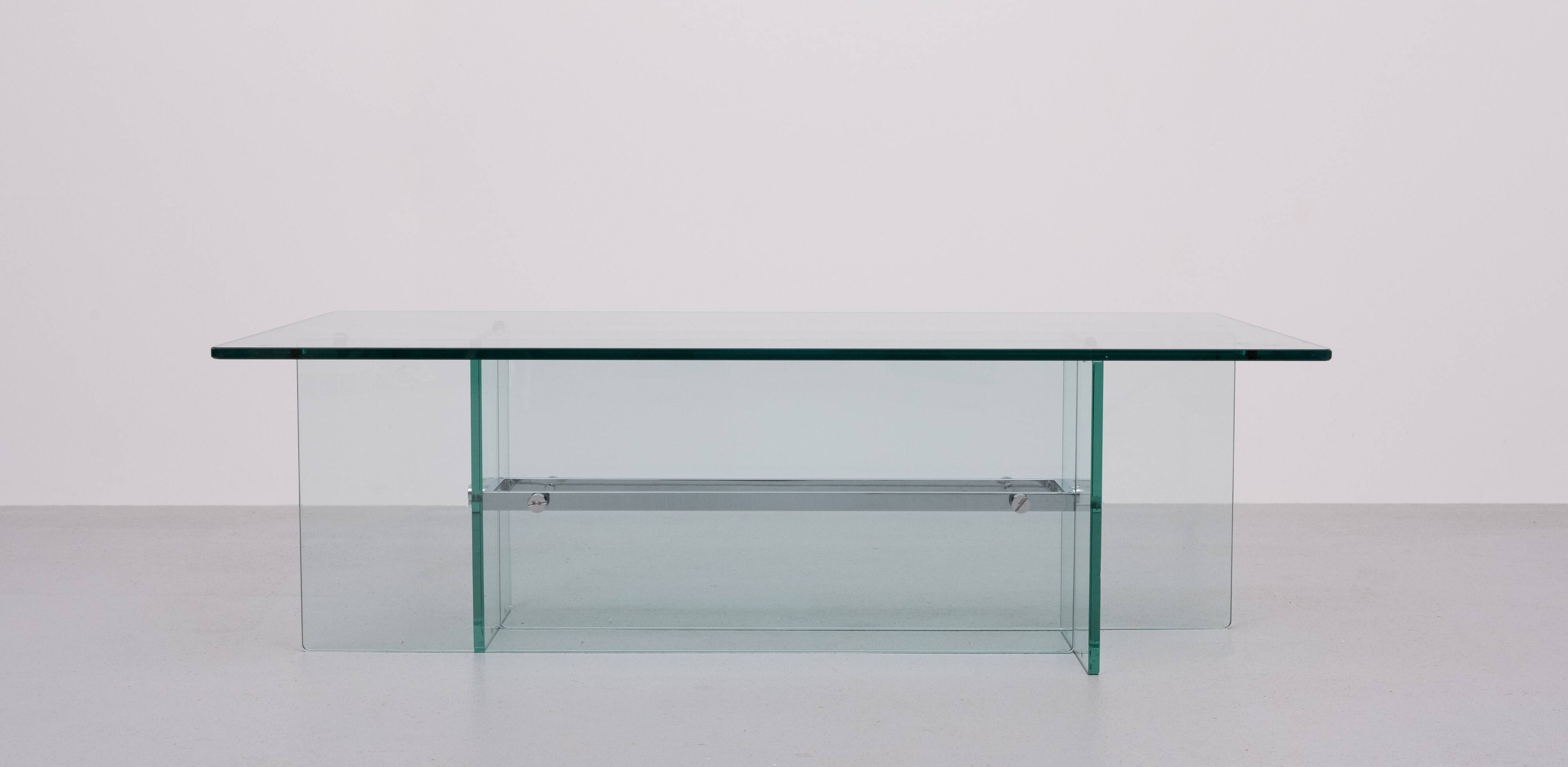 Fontana Arte Glass Coffee Table 1970, Italy