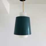 Vintage 1960s opalin glass suspension