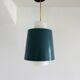 Suspension vintage en verre opalin 1960s