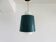 Suspension vintage en verre opalin 1960s