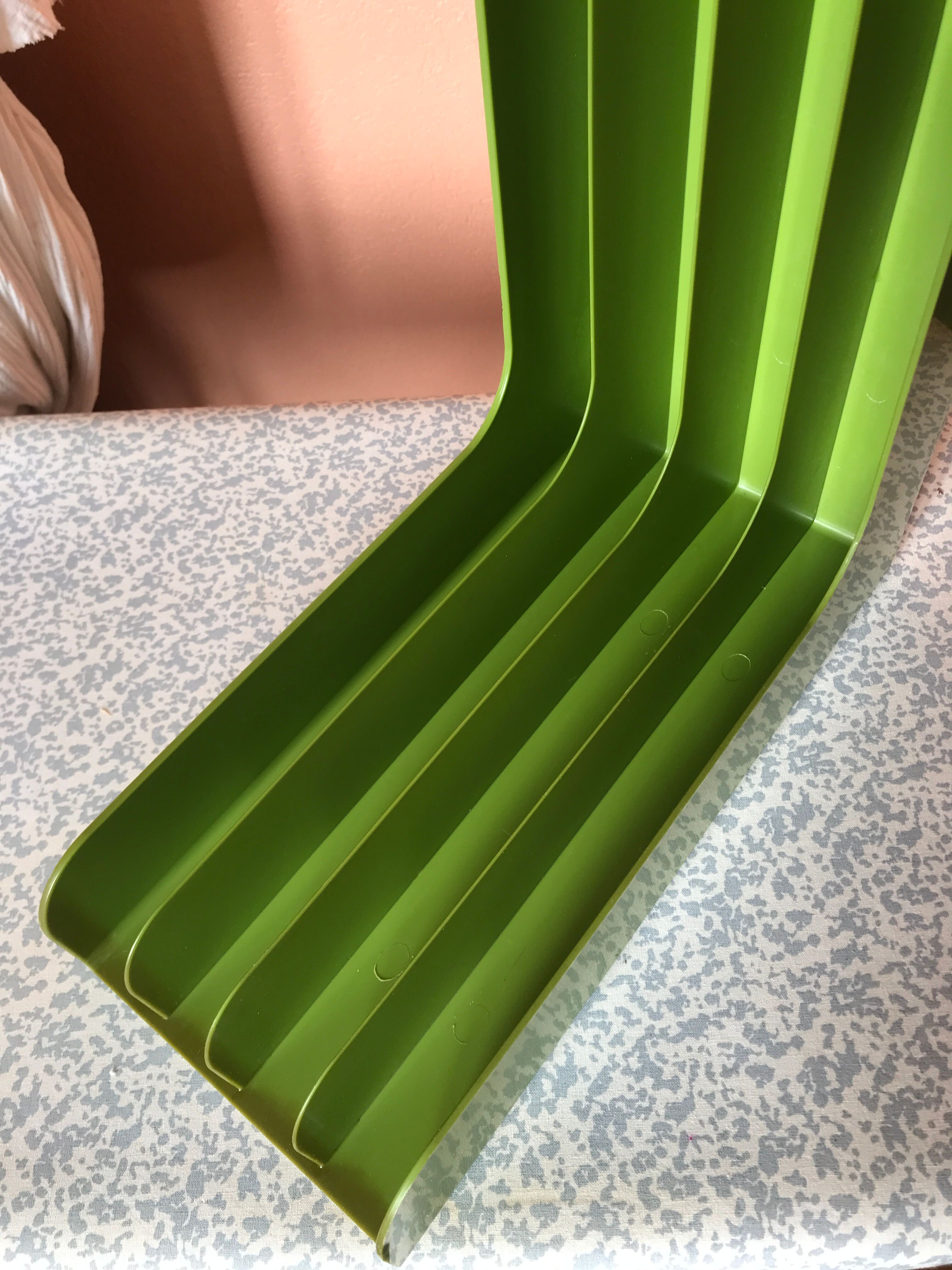 Vinyl support storage 70s Discofoon olive green