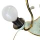 Set of 2 vintage rockabilly table lamps in mint green