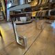 Table basse Belgo Chrome de style Hollywood Regency