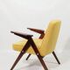 Modern yellow velvet armchair by Chierowski 366