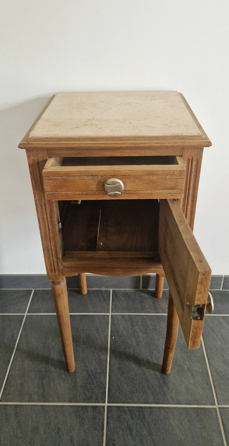 Table chevet - Style Louis XVI - Chêne massif