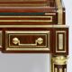 Louis XVI cylinder desk in mahogany and pink marble - circa 1860-1890