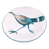 Large ceramic dish signed Roger Picault