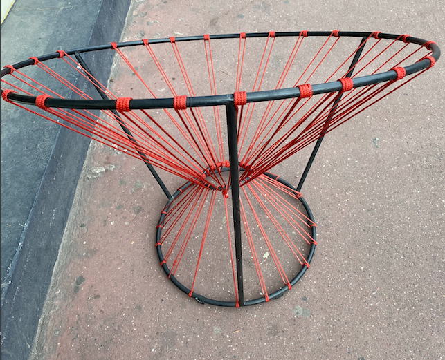 Red rope "cockroach" chair