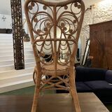 Paire de chaises en rotin Peacock