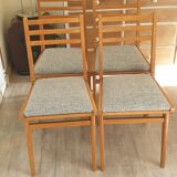 Suite of four vintage chairs