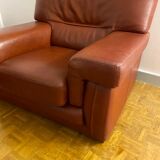 Pair of leather armchairs