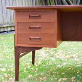 Mid-century Danish executive teak desk, 1960s