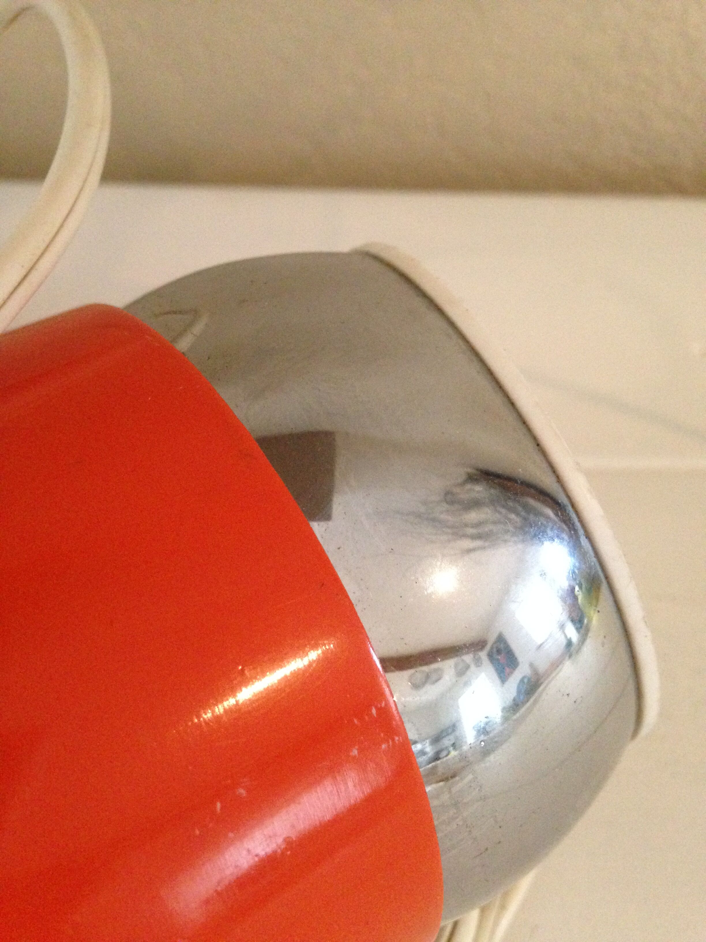Table lamp 70s orange Piero de Martini