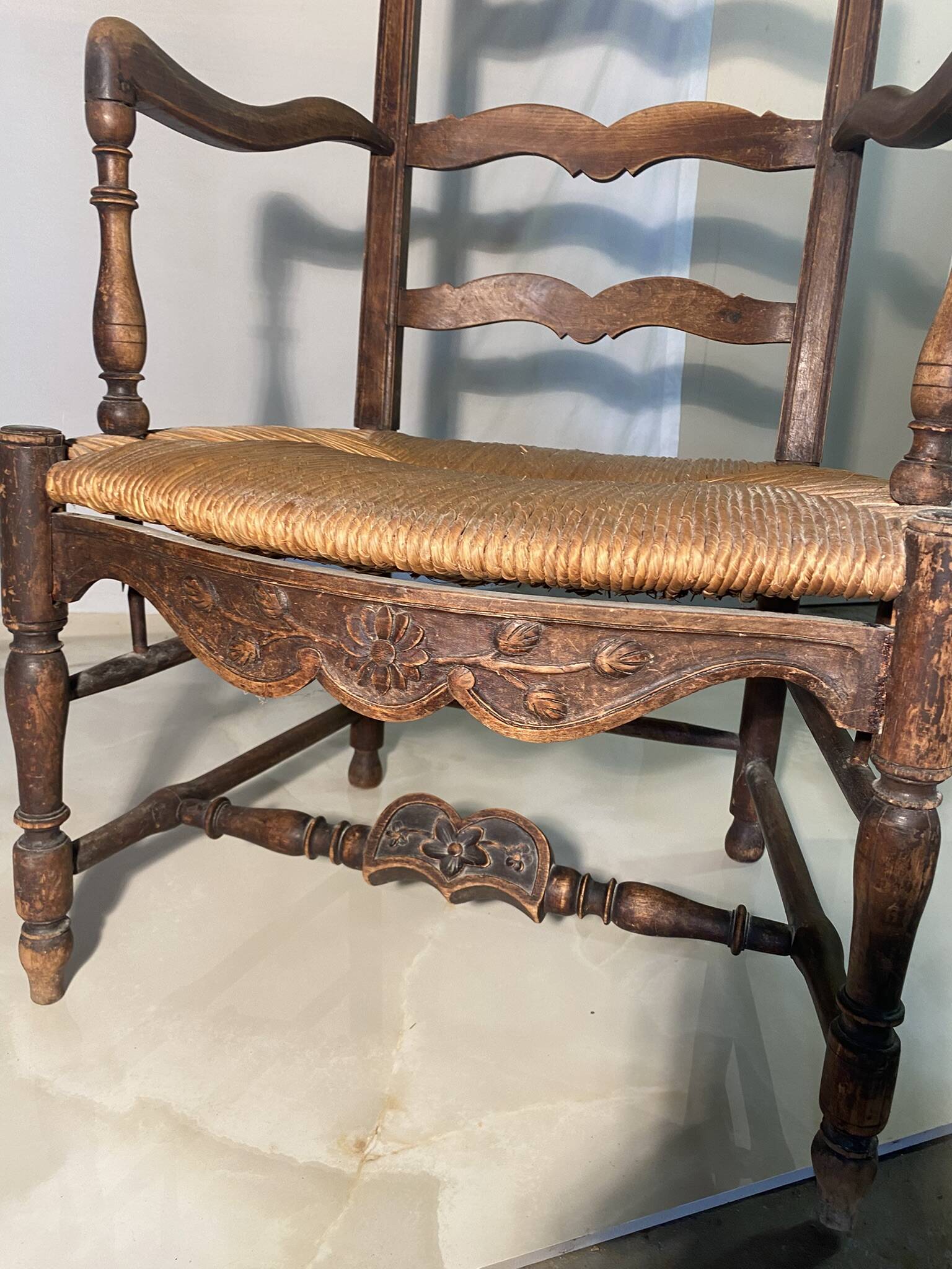 Provençal straw armchair - 17th century