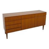Dressoir en teck plus fin barkast avec lades et klepdeuren