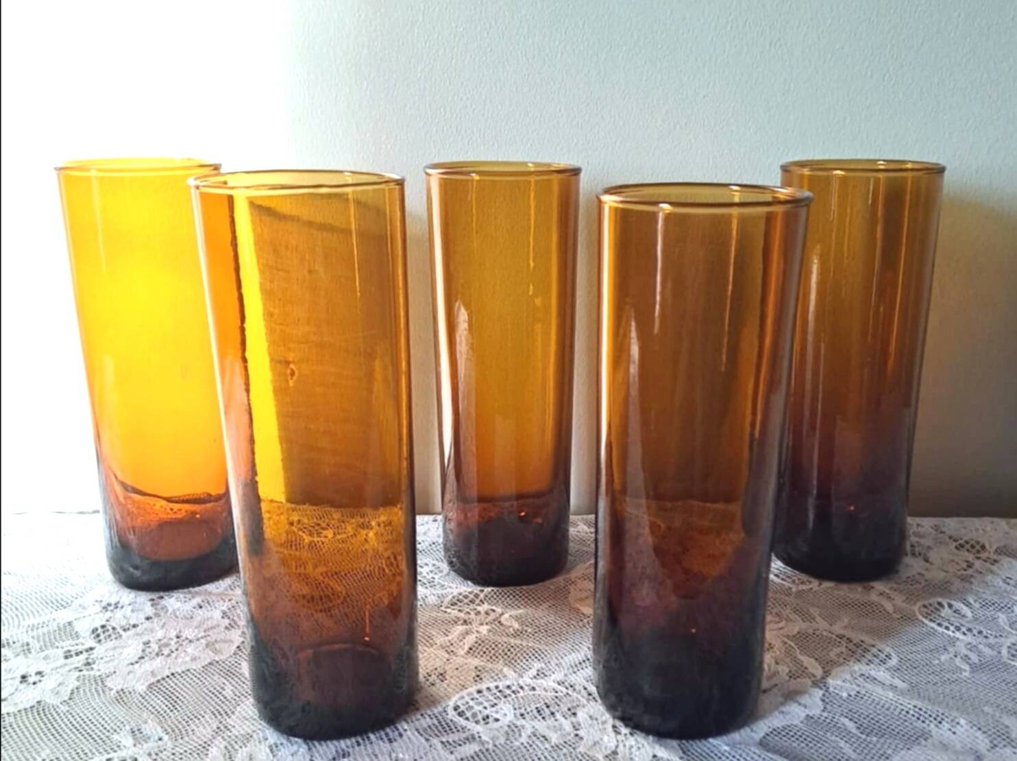 6 orangeade glasses