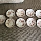 Series of 9 plates Iron Earth